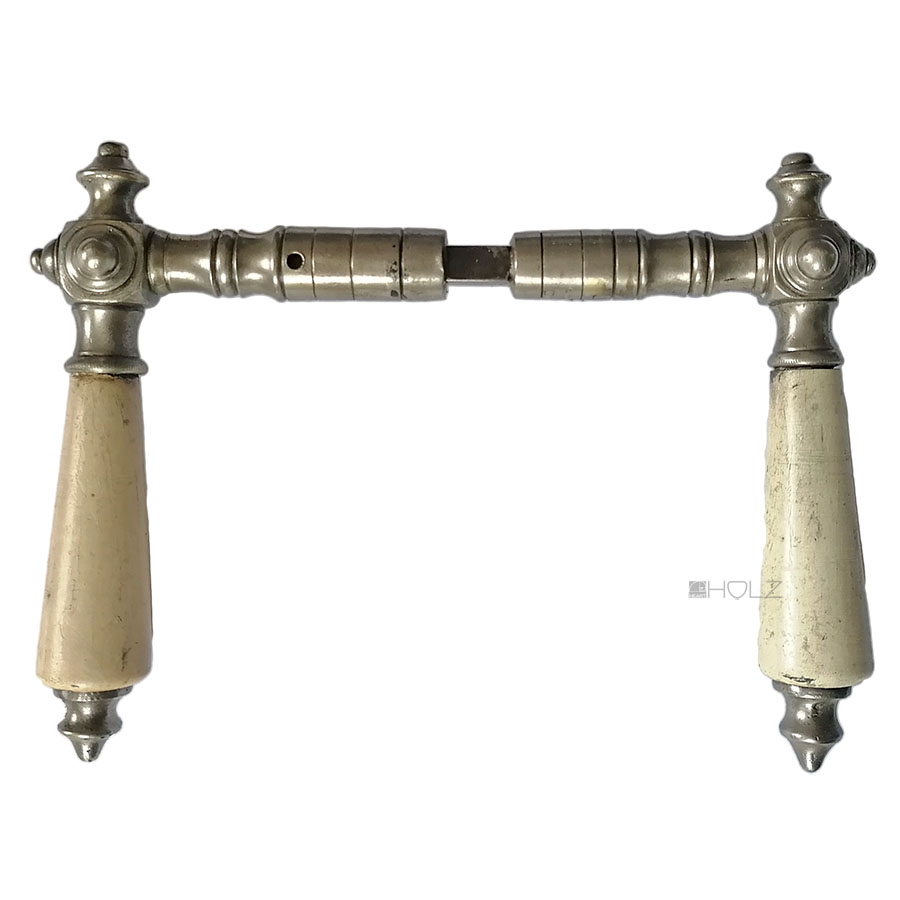 Türdrücker antik Würfel vernickelt Türklinken weiß 15.7mm 8er Vk