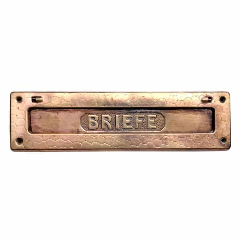 Briefklappe 1920er Honigwabe Briefschlitz alt