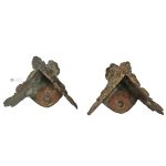 Vasenfüße Beisteller antik alt Regül barock Füße 8.5cm