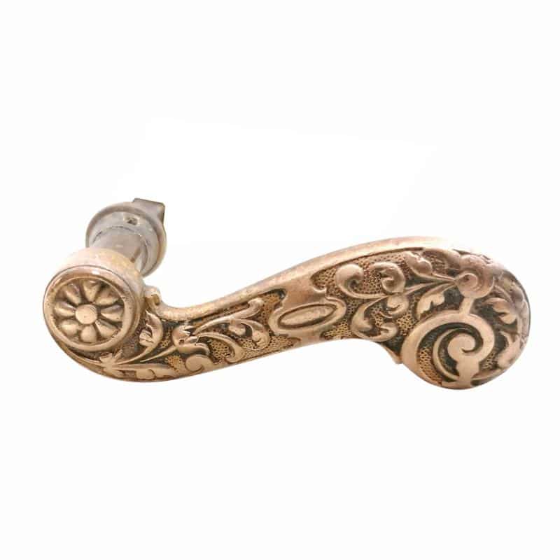 Türklinke antik Welle Blüte Gründerzeit Türdrücker alt 16.4 mm 10er Vk einseitig