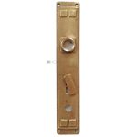 Langschild Jugendstil Avantgarde alt Würfel Türdrücker 17.3mm 72/117