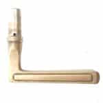 Türdrücker Bauhaus 1920 Türklinke Messing vernickelt alt 16.9 mm 10er Vk