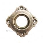 Türdrücker Rosette antik Messing vernickelt alt Türklinke 17.7 mm