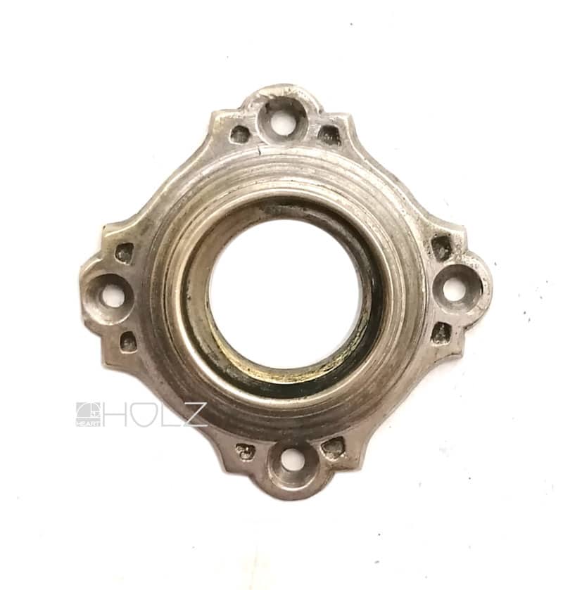 Türdrücker Rosette antik Messing vernickelt alt Türklinke 17.7 mm