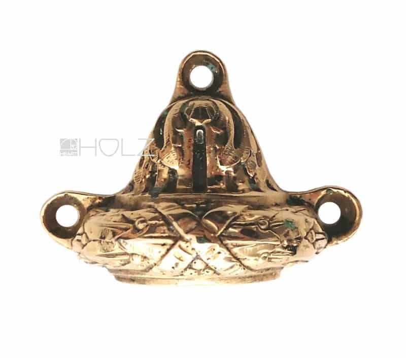 Fenster Stangen Führung antik Basquille Basküle Kloben Messing Bronze feuervergoldet