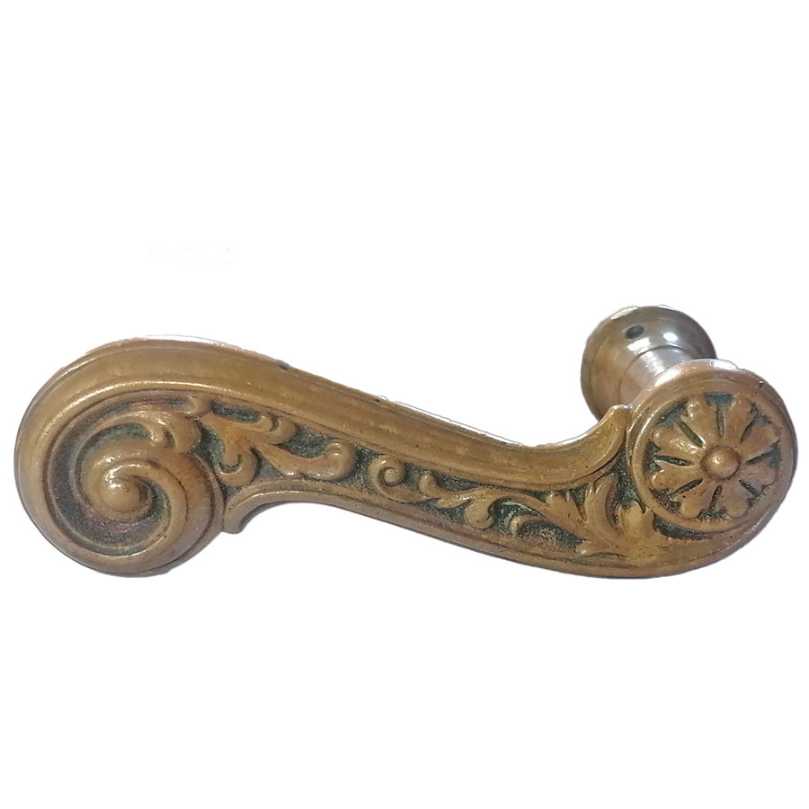 Türdrücker antik neo barock Blüte floral alt rechts 16.1mm 10er Vk
