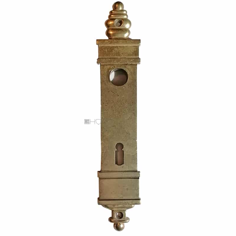 Tür Langschild Stil Biedermeier Messing Türdrücker 18mm 72