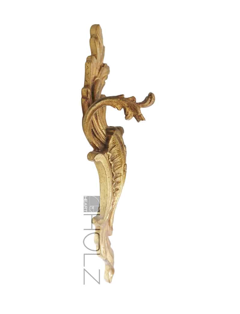 Bronze Möbel Rocaille Beschlag feuervergoldet plane Auflage 20 cm Bronze Möbel Rocaille Beschlag feuervergoldet plane Auflage 20 cm