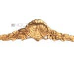Supraporte Möbel antik Bronze Beschlag feuervergoldet Rosen Muschel 42 cm