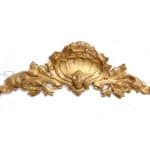 Supraporte Möbel antik schwerer Bronze Schrank Beschlag feuervergoldet 43 cm