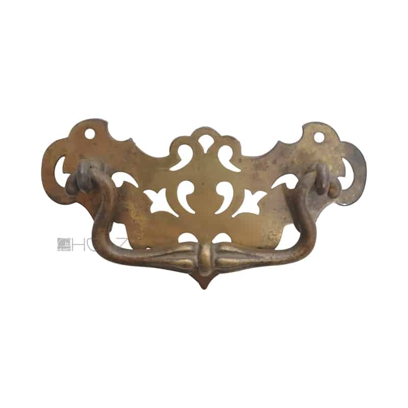 Schubladengriff antik Messing Möbelbeschlag Möbel alt 117mm