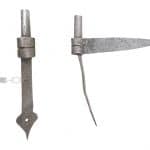 geschmiedeter Stützkloben Türkloben Türband Eisen alt 12mm