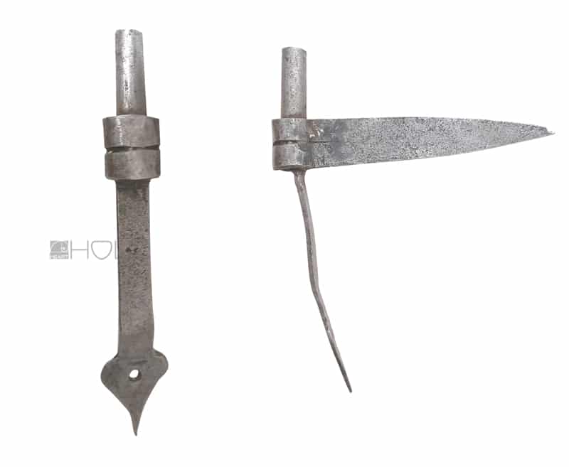 geschmiedeter Stützkloben Türkloben Türband Eisen alt 12mm geschmiedeter Stützkloben Türkloben Türband Eisen alt 12mm