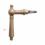 Türdrücker antik Kugel Türklinke alt Messing einseitig 15.8 mm 10er Vk