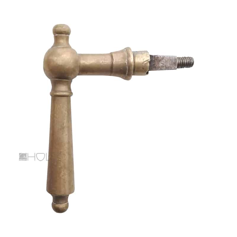 Türdrücker antik Kugel Türklinke alt Messing einseitig 15.8 mm 10er Vk