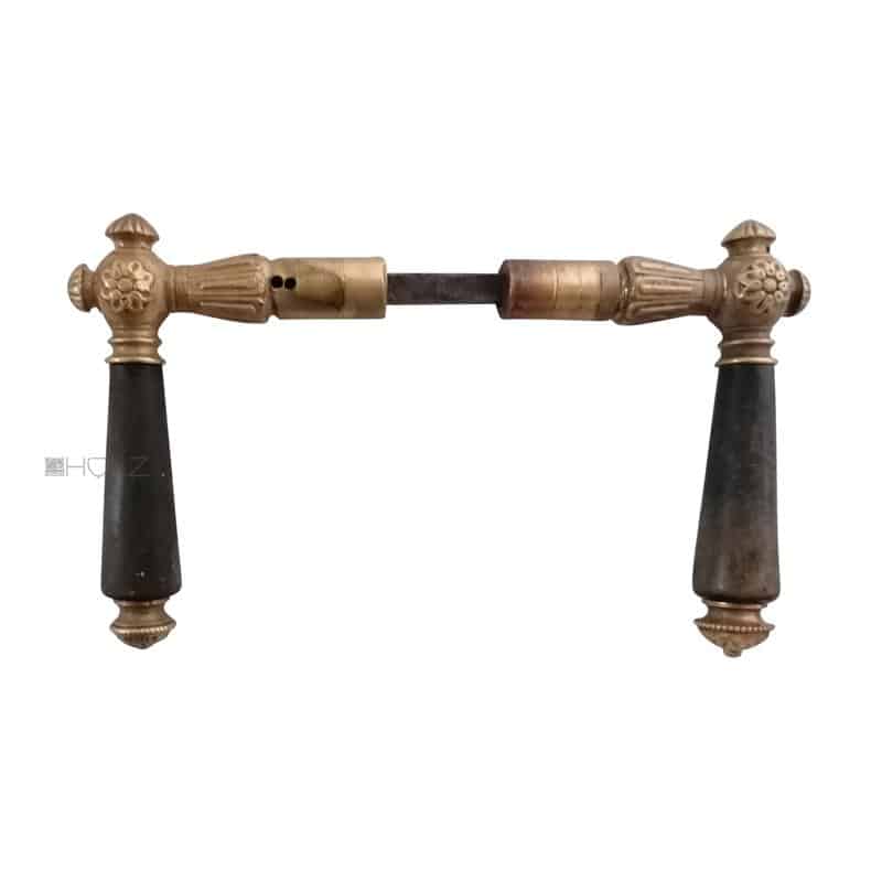 Türdrücker antik Messing Blüte Türklinken alt 16.2mm 8er Vk