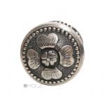 Türknauf Garnitur Vintage silber vernickelt Blüte antik Frankreich 6er Vk