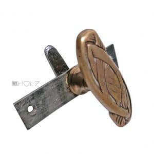 Jugendstil Fensterolive antik Messing Fenstergriff vegetabil alt Einreiber 20 mm