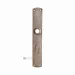 Langschild antik Jugendstil Messing vernickelt halbrund alt 17.1 mm 72