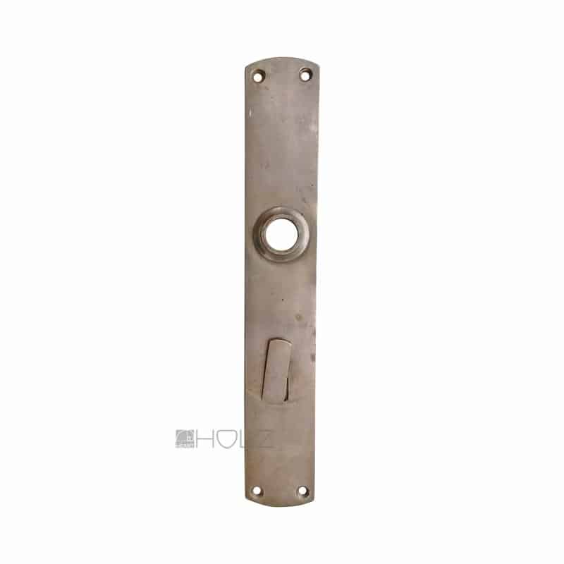 Langschild antik Jugendstil Messing vernickelt halbrund alt 17.1 mm 72 Langschild antik Jugendstil Messing vernickelt halbrund alt 17.1 mm 72