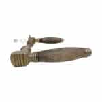 Türdrücker Jugendstil Art Deco vernickelt Horn alt 16.5mm 9er Vk