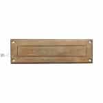 Bauhaus Briefklappe antik 1920er alt Briefschlitz Briefeinwurf Messing