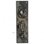 Tür Langschild antik Stahl Eisen Türdrücker 18.2mm 64