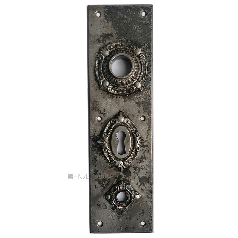 Tür Langschild antik Stahl Eisen Türdrücker 18.2mm 64
