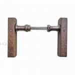 Holz Türdrücker alt Kastenschloss Türklinken 1920er Eiche 19.1 mm 8er Vk Bauhaus