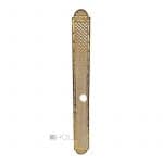 Fingerplatte antik Tür Langschild Frankreich Messing Griffplatte Gitter alt 52cm