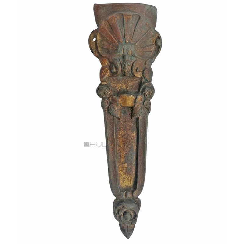 Möbel Bronze Beschlag antik Muschel neo barock alt 42x130mm