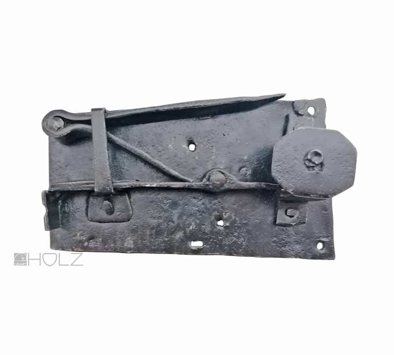 Einfaches Türschloss Schrankschloss antik geschmiedet alt Türschloss Schrank Eisen 17cm