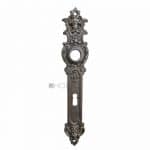 Langschild antik Eisen Engel alt Teufel Türdrücker Türklinke 19.4 mm 80