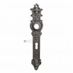 Langschild antik Eisen Engel alt Teufel Türdrücker Türklinke 19.3 mm 78
