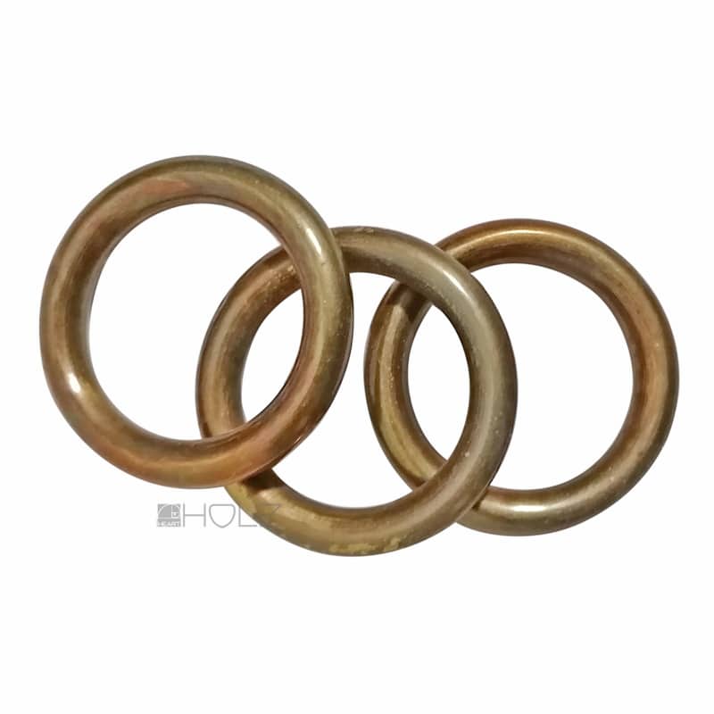 Vorhangstange Vorhangringe antik Vorhanghalter Messing alt 48mm 3er Set