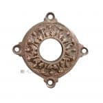 Drückerrosette antik Blattkranz Messing alt Türklinke Rosette 16.3 mm