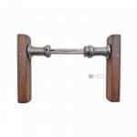 Holz Türdrücker alt Kastenschloss Türklinken Eiche 18.8 mm 8er Vk Bauhaus 1920er