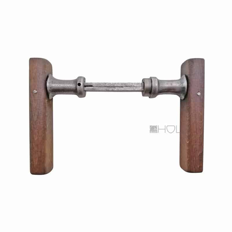 Holz Türdrücker alt Kastenschloss Türklinken Eiche 18.8 mm 8er Vk Bauhaus 1920er