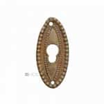 Schlüsselschild antik Möbel Schlüsselrosette Perle alt 42 mm