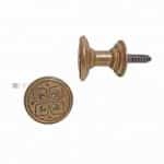 Jugendstil Türknauf antik Messing alt floral Türgriff 41 mm