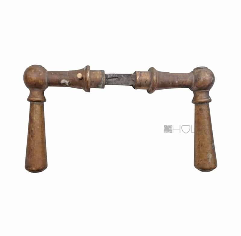 Türdrücker antik schwere Türklinken Kugel alt Bronze 16.3 mm 10er Vk