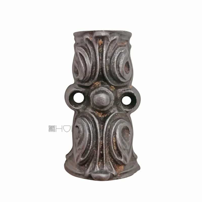 Fenster Stangen Führung Basküle antik Eisen alt Kloben Endstück 16mm