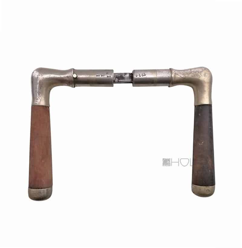 Türdrücker 1920er Art Deco antik Messing vernickelt alt Türklinken 8er Vk