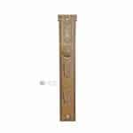 Jugendstil Langschild antik Doppelschloss alt Avantgarde Messing 43 mm 107