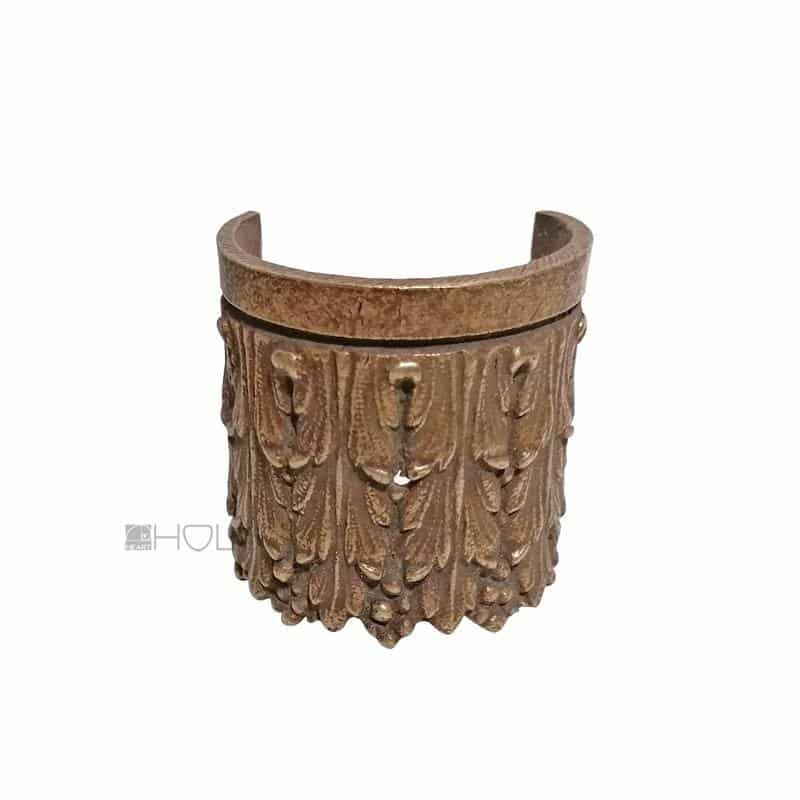 Kapitell Bronze Beschlag antik feuervergoldet Möbel alt 50 mm