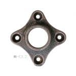 Bauhaus Drückerrosette antik Türdrücker 1920er alt Rosette Türklinke 19.1 mm Eisen