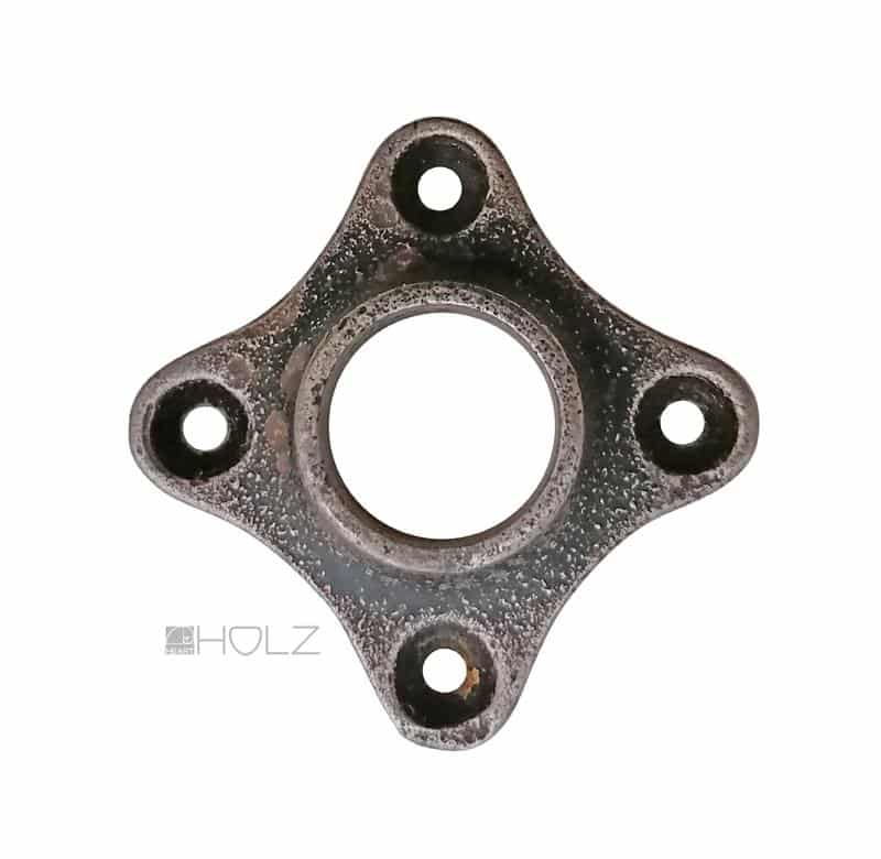 Bauhaus Drückerrosette antik Türdrücker 1920er alt Rosette Türklinke 19.1 mm Eisen