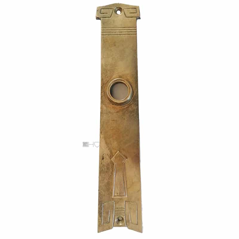 Langschild Jugendstil Avantgarde alt Türdrücker 17.3mm 83