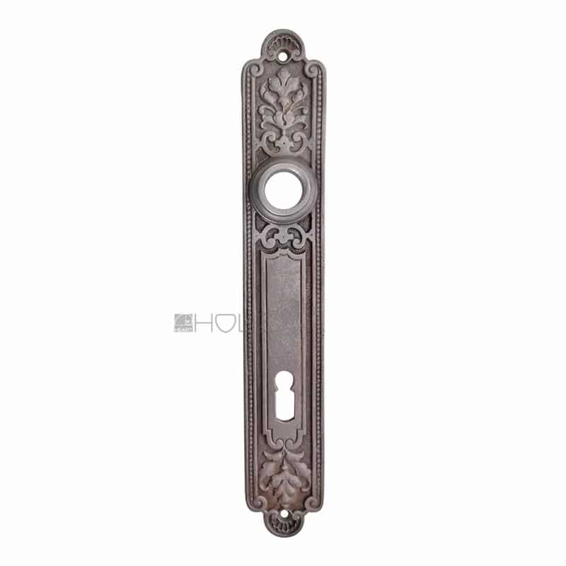 Langschild antik Drückerschild alt Eisenguss Türdrücker Türklinke 19.6 mm 102 Langschild antik Drückerschild alt Eisenguss Türdrücker Türklinke 19.6 mm 102