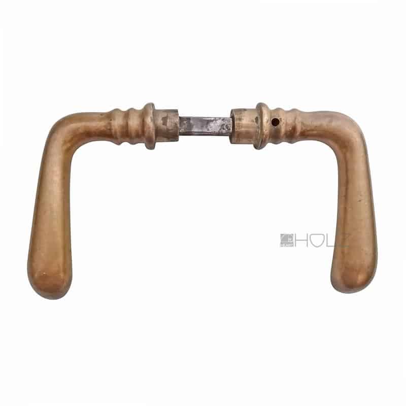 Haustür Türdrücker alt Türklinken Jugendstil antik Messing 21.2 mm 10er Vk 890gr.